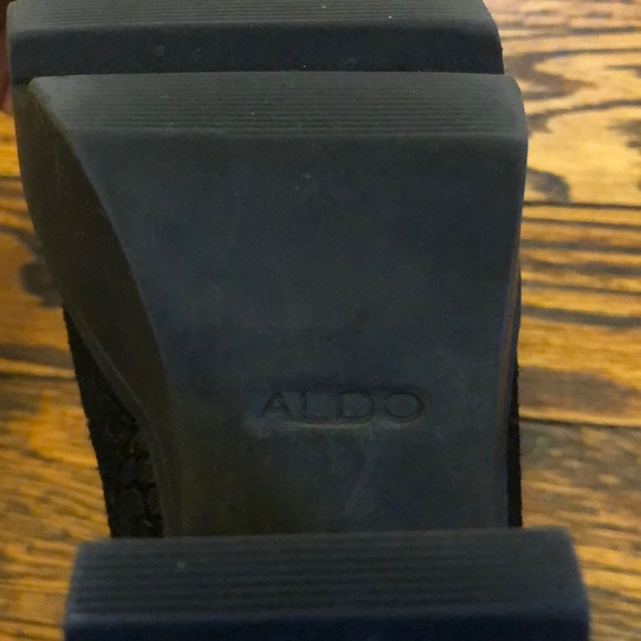 Aldo Black Suede Booties - Picture 4 of 4